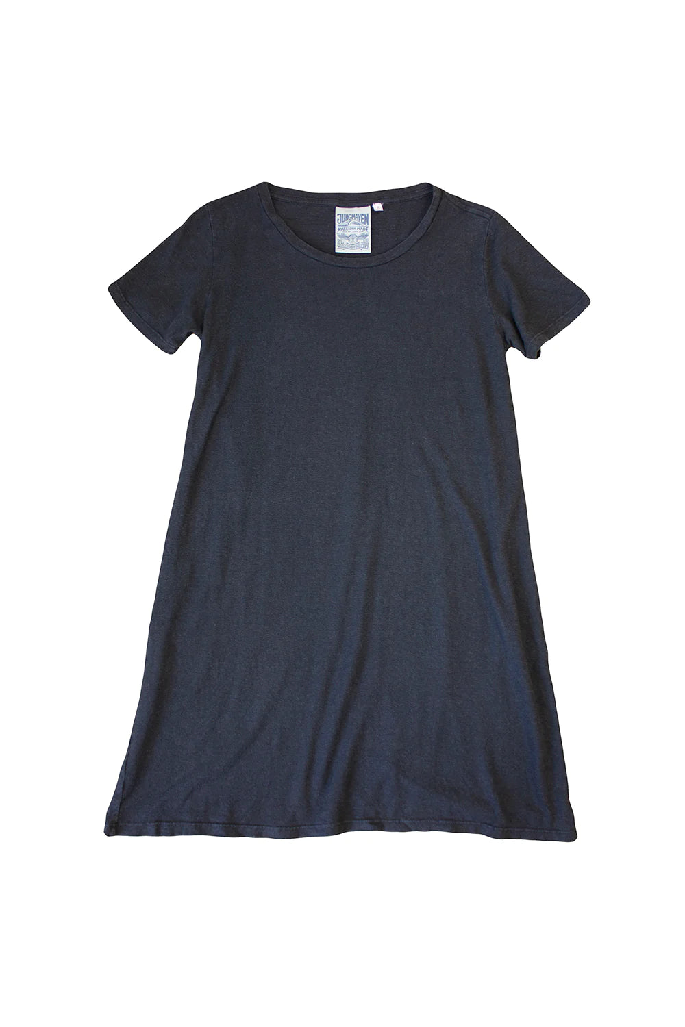 jungmaven rae line dress Jungmaven | Rae Line T-Shirt Dress - Black Aum