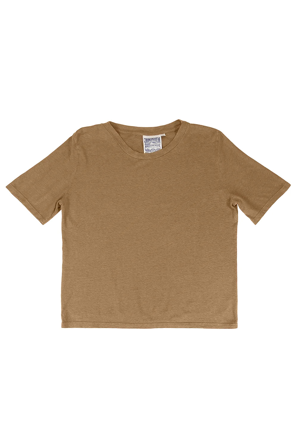 Jungmaven | Silverlake Cropped Tee - Coyote Brown