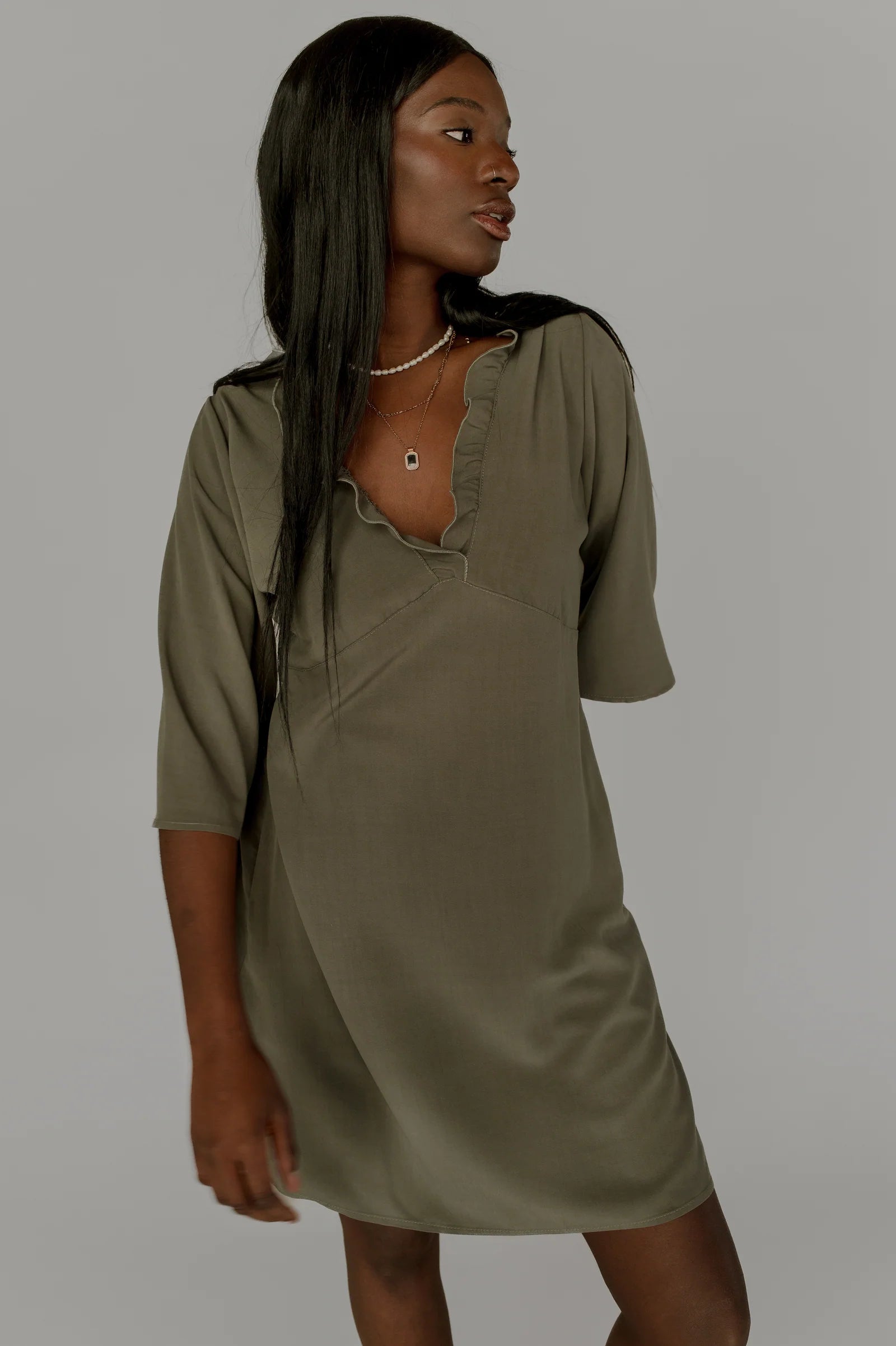 Louve | Tulum Dress - Khaki