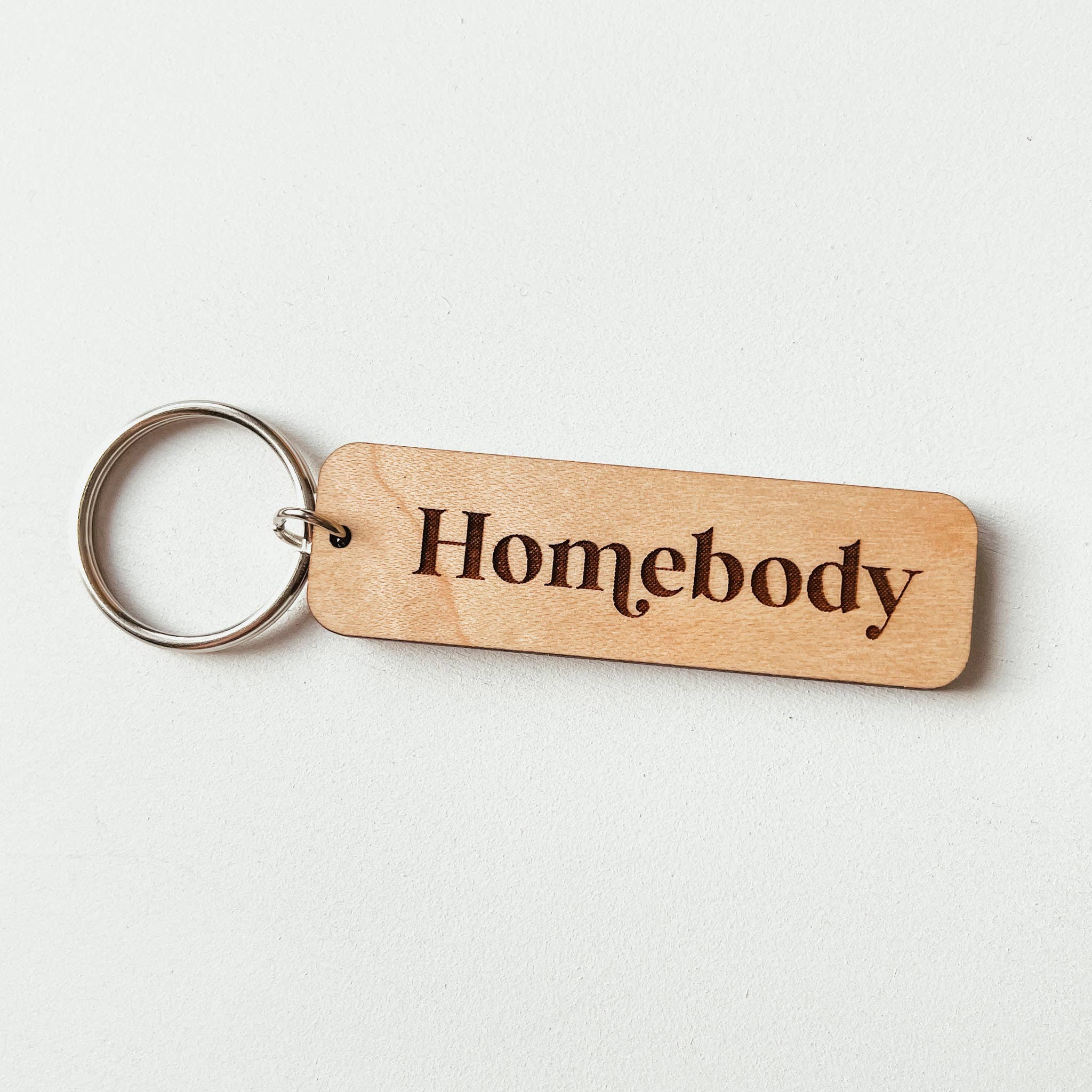 Knotty Design Co.| Homebody Wooden Keychain