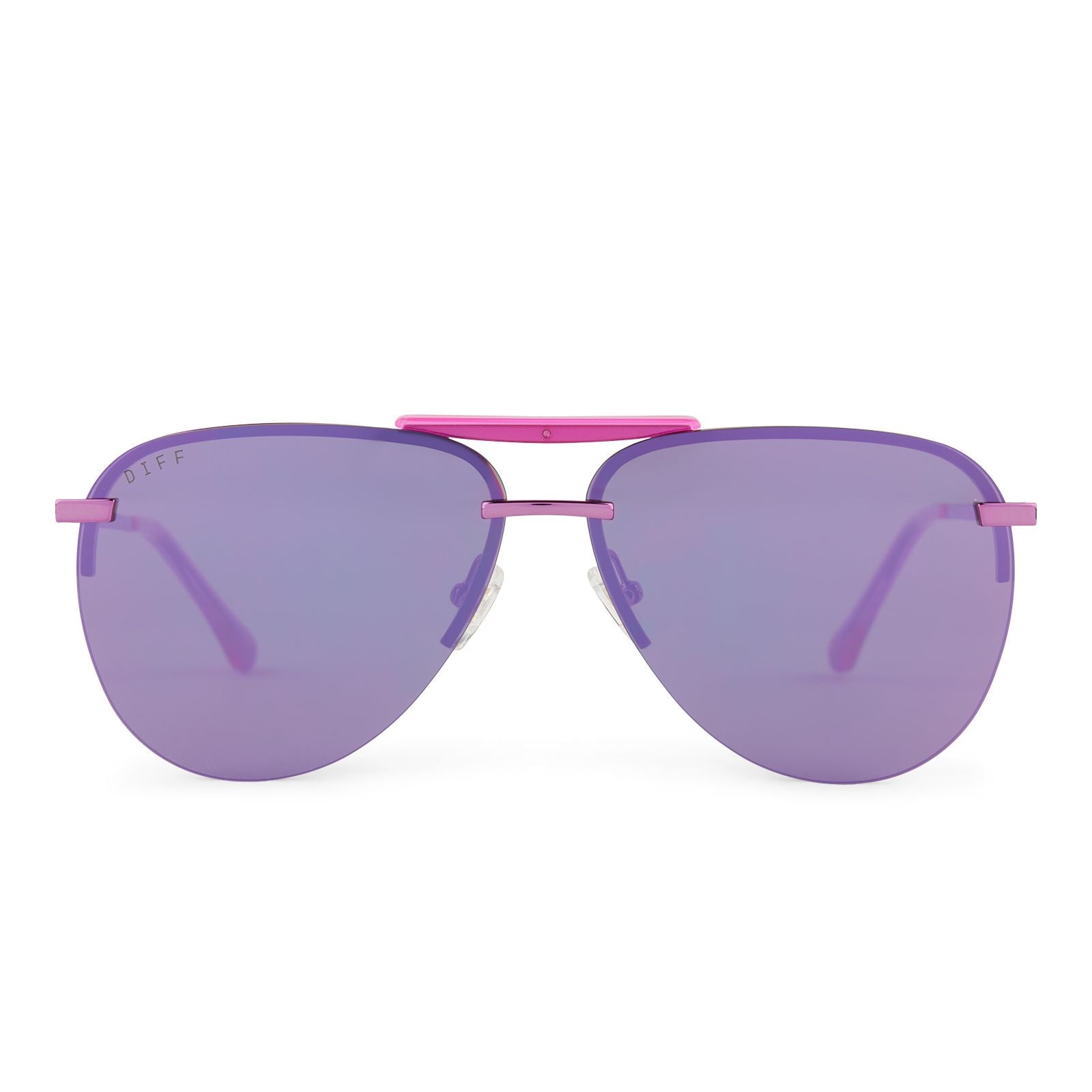 DIFF | Tahoe - Pink Rush Mirror Sunglasses