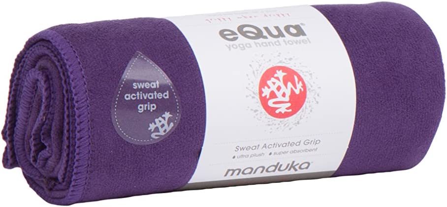 Manduka EQUA® YOGA HAND TOWEL in purple..