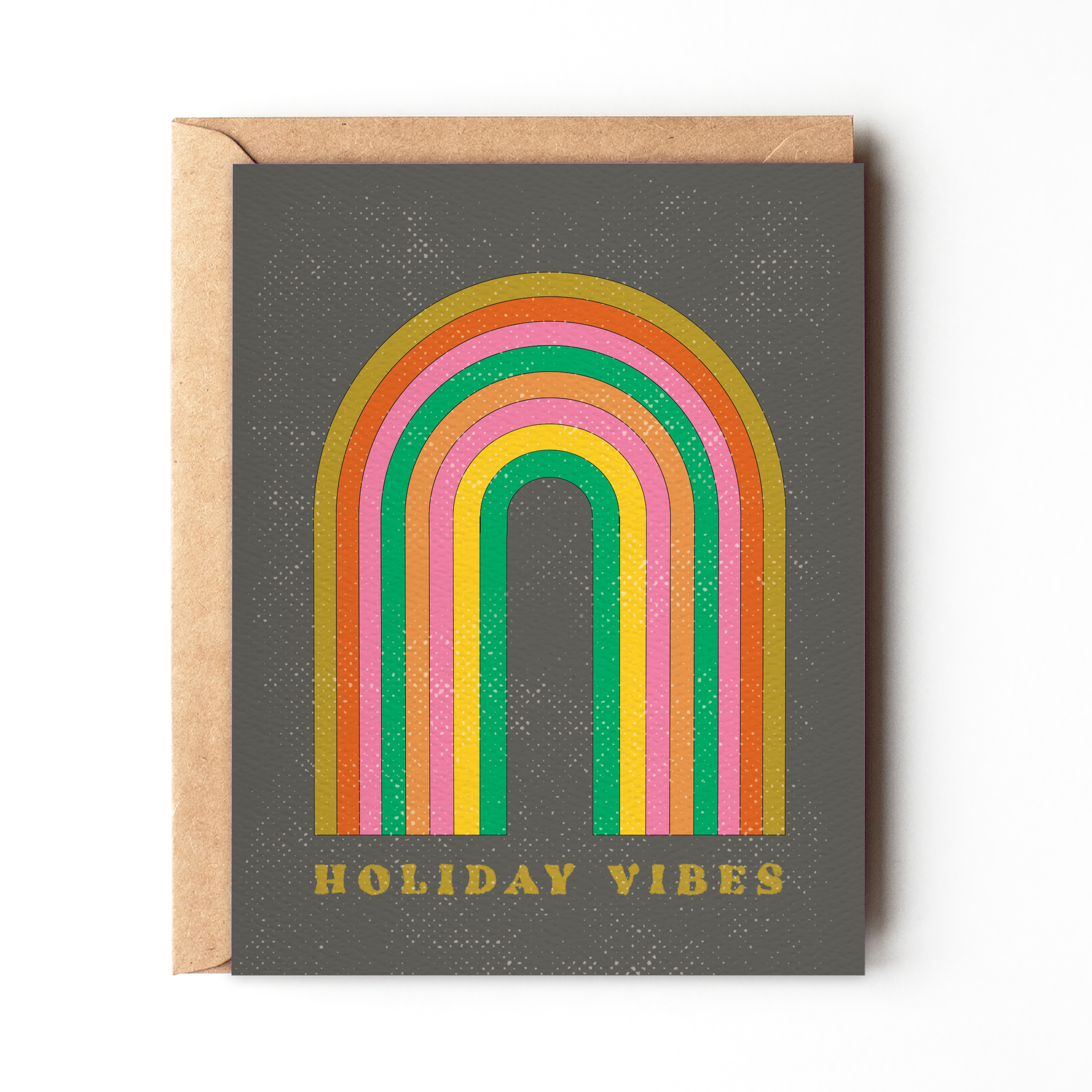 Daydream Prints | Holiday Vibes - Rainbow Christmas card