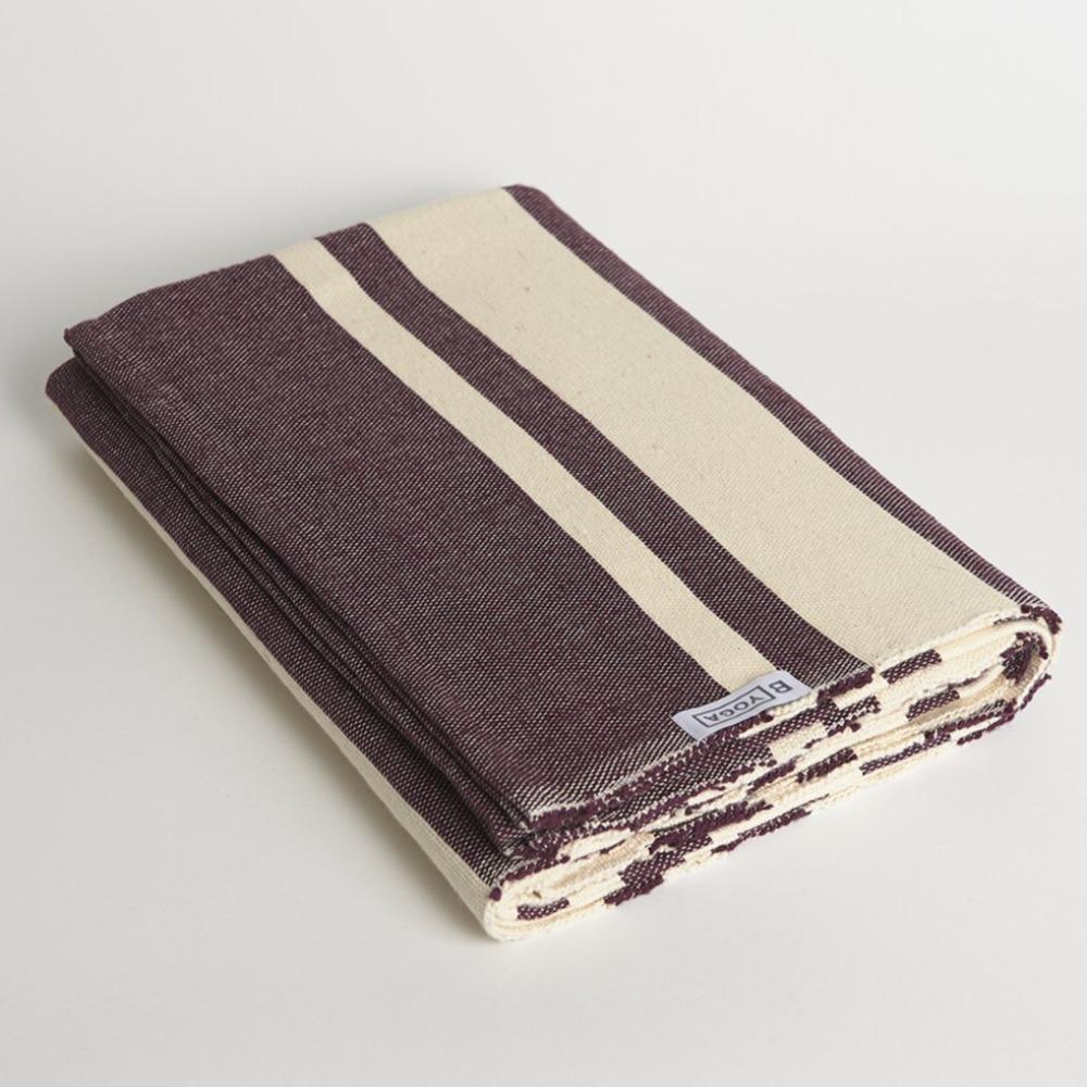 Halfmoon Cotton Yoga Blanket  60” x 80” - Handwoven Soft & Large